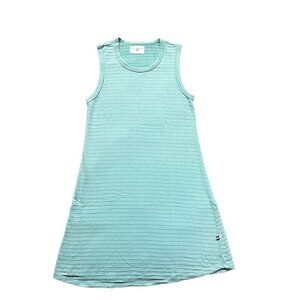SOL ANGELES A-LINE WOMENS TEAL COLOR TANK SHIRT DRESS, COTTON, SIZE SMALL